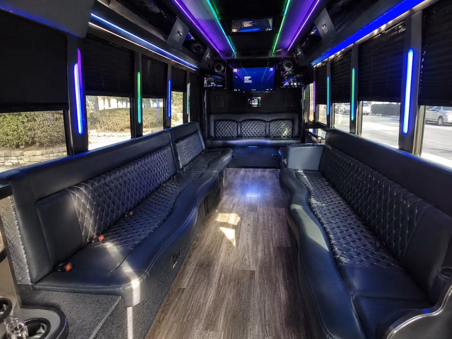 toms river 15 passenger party bus interior