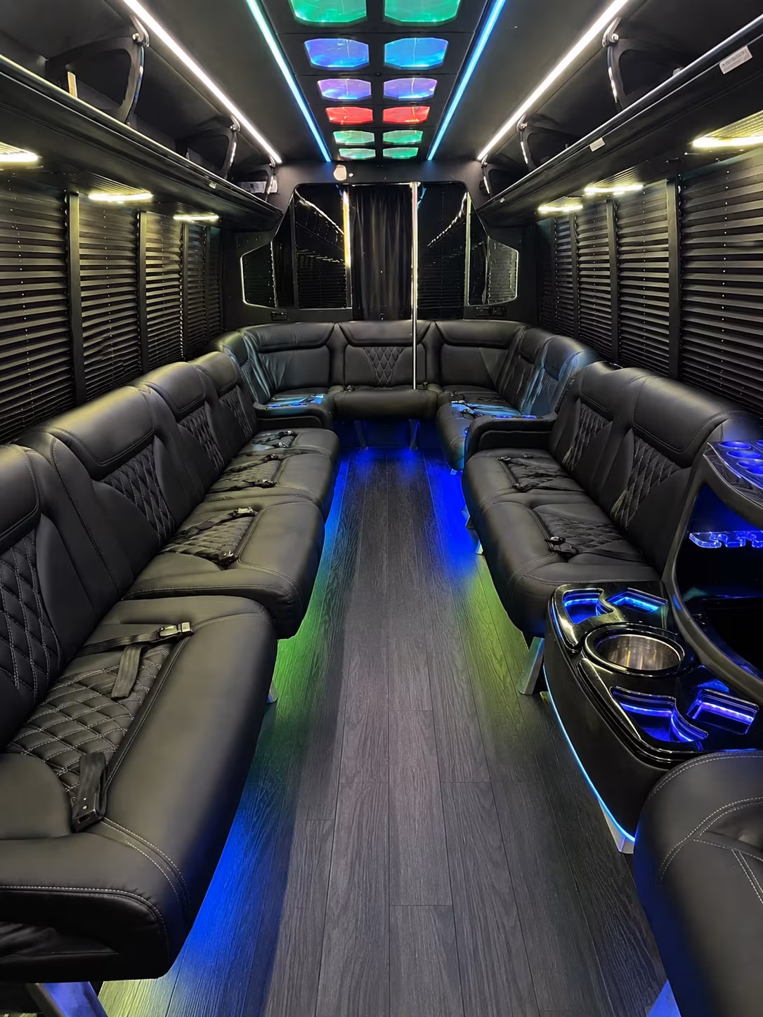 toms river 20 passenger party bus interior