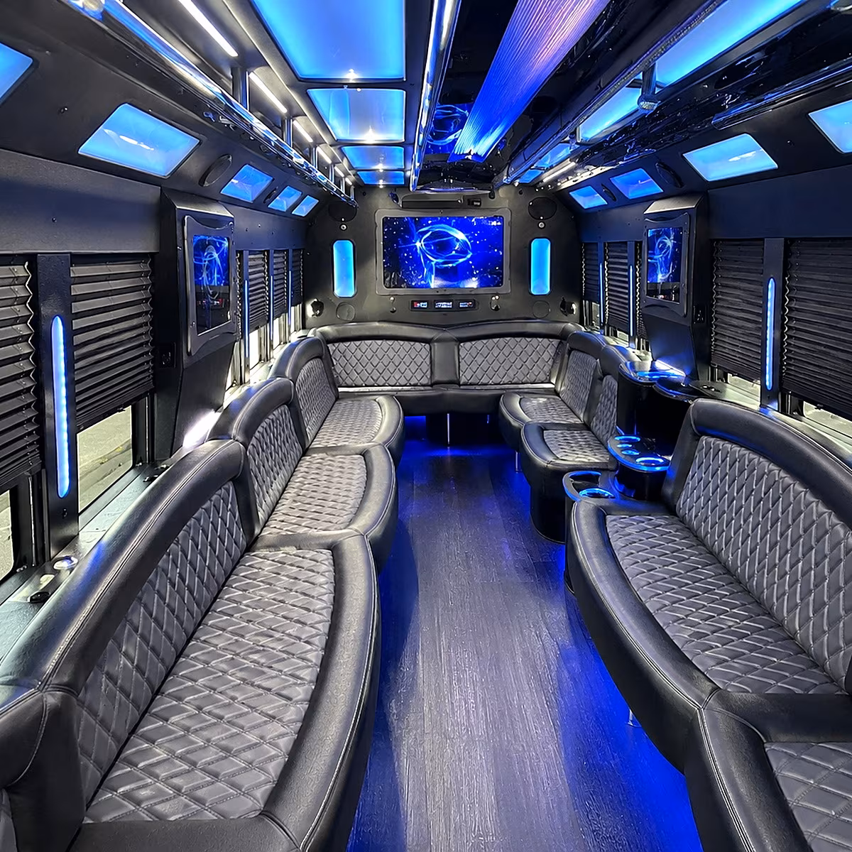 toms river 50 passenger party bus interior