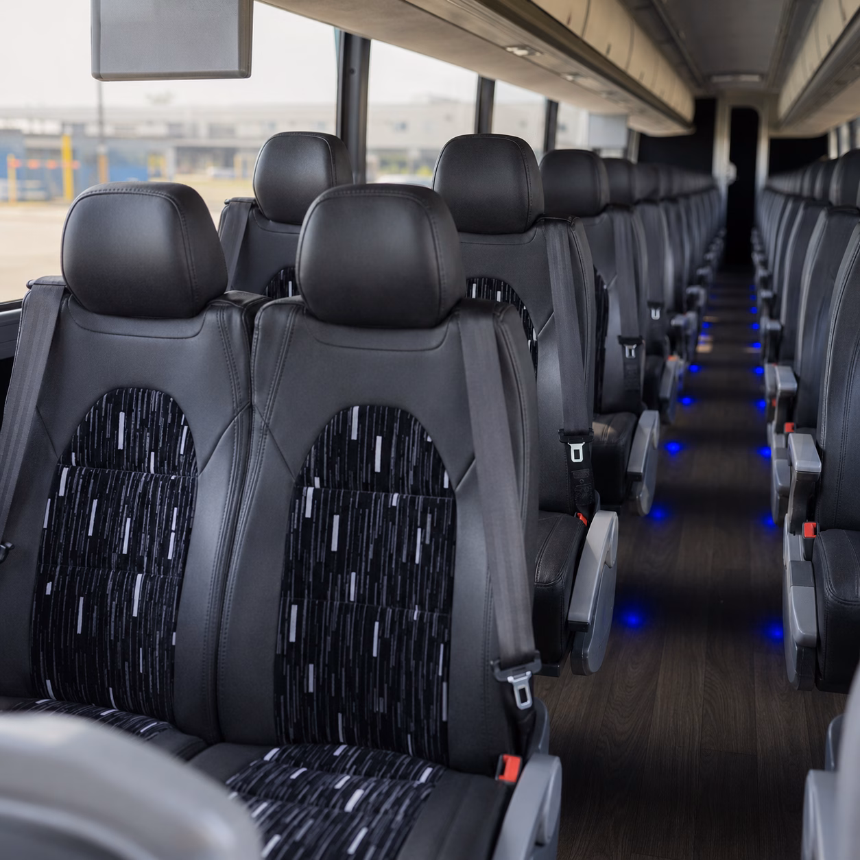 toms river charter bus rental interior